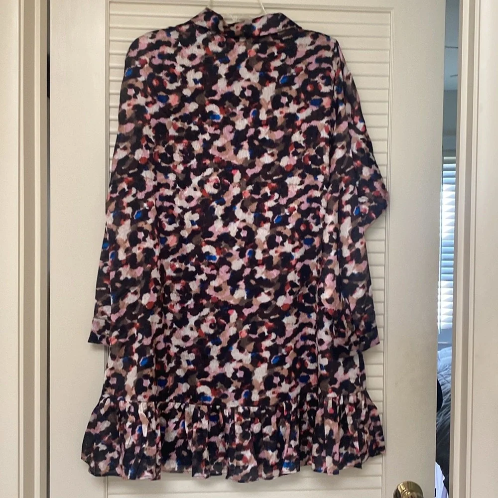 Molly Bracken Printed Shirt Dress L - Picture 13 of 13